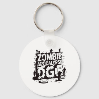 Zombie Apocalypse Dgc Funny Disc Golf Zombie Lover Key Ring