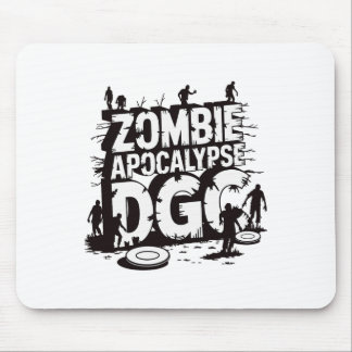 Zombie Apocalypse Dgc Funny Disc Golf Zombie Lover Mouse Mat