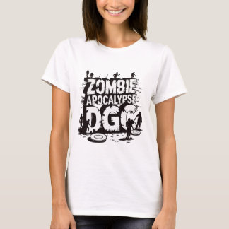 Zombie Apocalypse Dgc Funny Disc Golf Zombie Lover T-Shirt