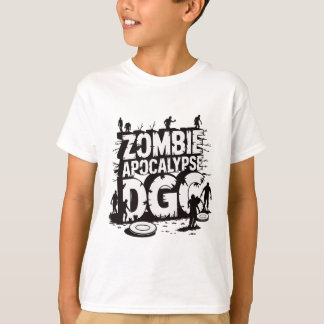 Zombie Apocalypse Dgc Funny Disc Golf Zombie Lover T-Shirt