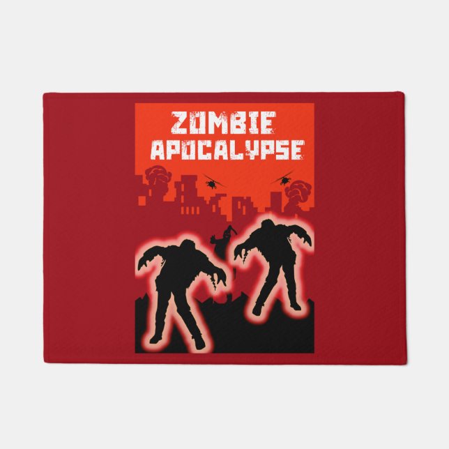 Zombie Apocalypse  Doormat (Front)