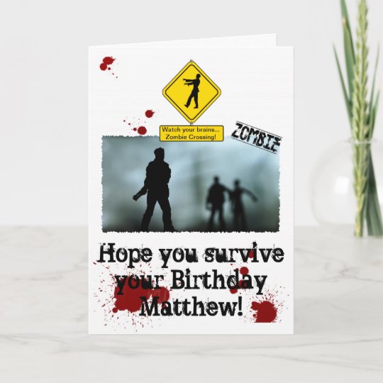 Unique 22 Zombie Apocalypse Anniversary Card Unique 22 Zombie Apocalypse Anniversary Card