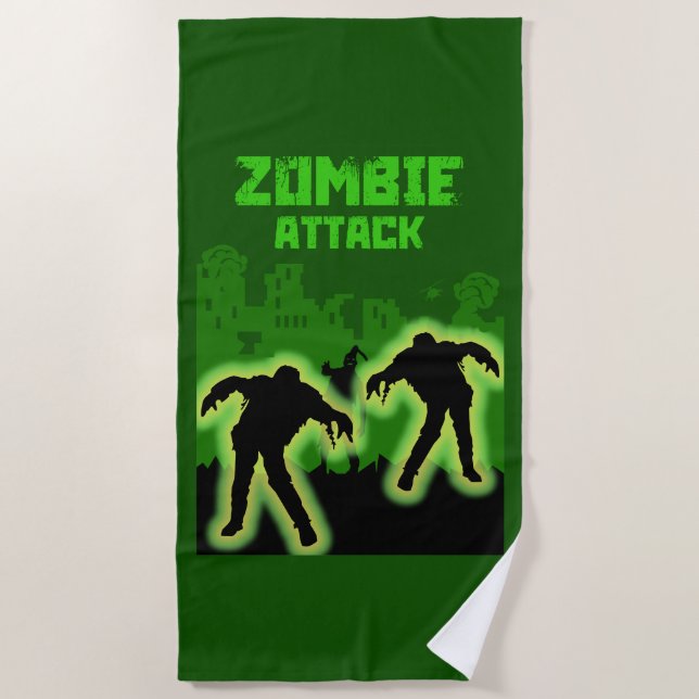 Zombie Apocalypse Kids Beach Towel (Front)