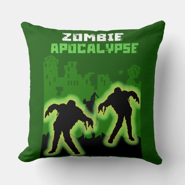 Zombie Apocalypse Kids Cushion (Front)