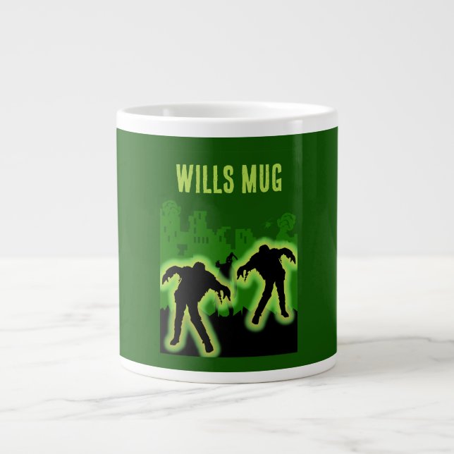 Zombie Apocalypse Kids Large Coffee Mug (Front)