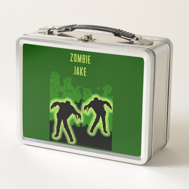 Zombie Apocalypse Kids Metal Lunch Box (Front)