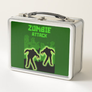 Zombie Apocalypse Kids Metal Lunch Box