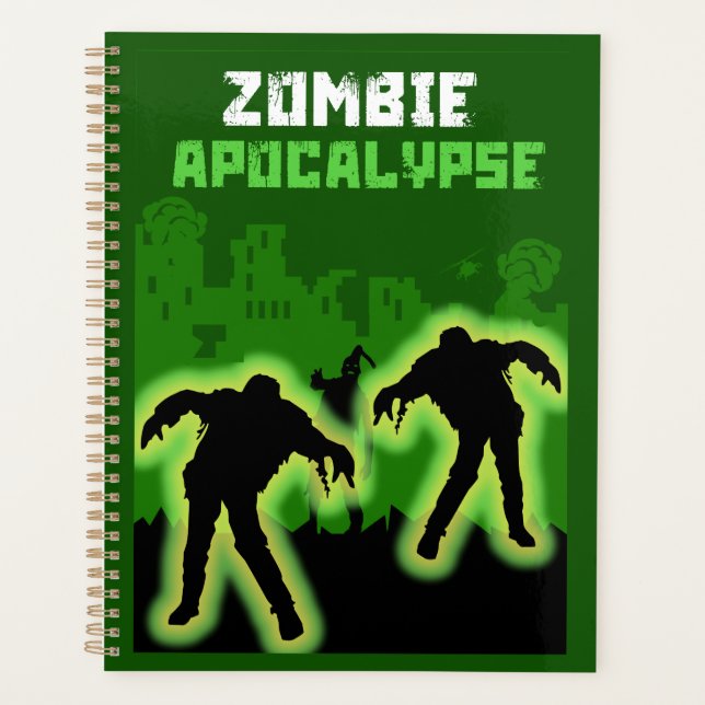 Zombie Apocalypse Kids Planner (Front)