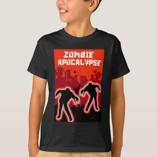Zombie Apocalypse Kids Shirt (Front)