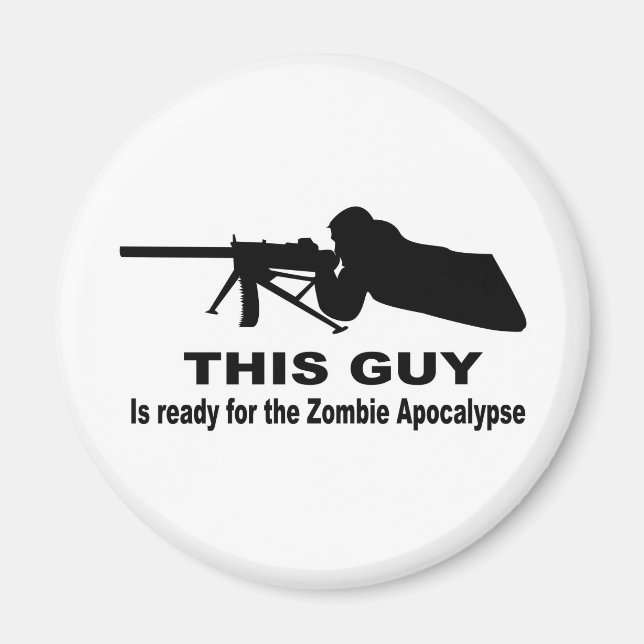 Zombie Apocalypse Magnet (Front)