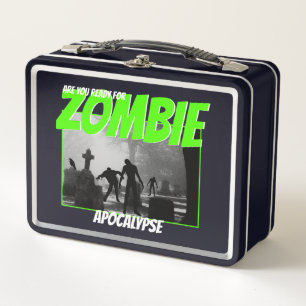 zombie apocalypse metal lunch box