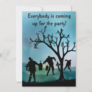 Zombie Apocalypse or Halloween Party Invitation