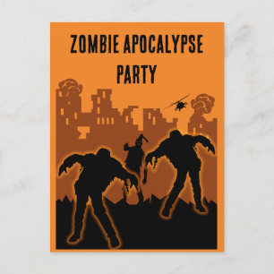 Zombie Apocalypse Party Invite