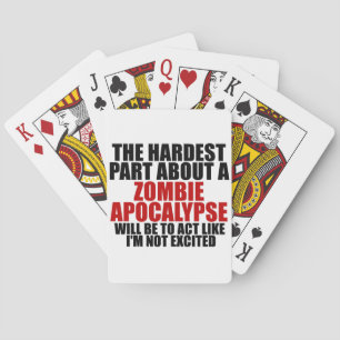 Zombie Apocalypse Playing Cards