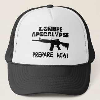 Zombie Apocalypse Prepare Now Trucker Hat