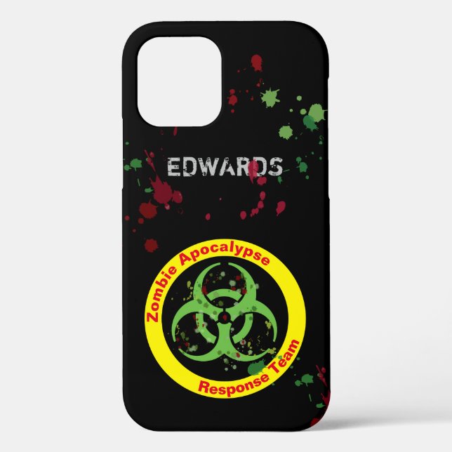 Zombie Apocalypse Response Team Gore Splatter Case-Mate iPhone Case (Back)