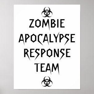 zombie apocalypse response team poster