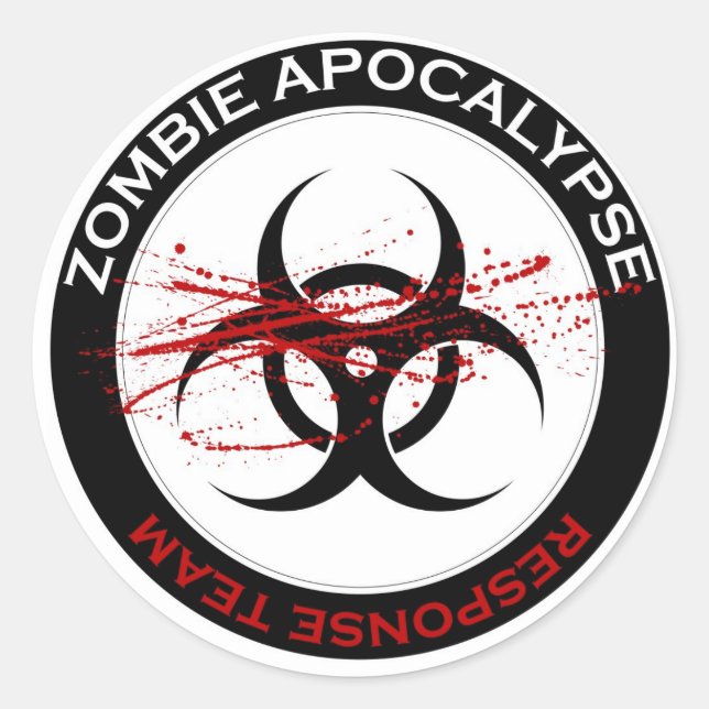 Zombie Apocalypse Response Team Stickers (Front)