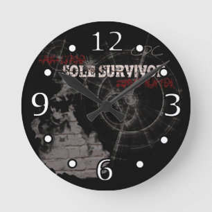 Zombie Apocalypse: Sole Survivor Wall Clock