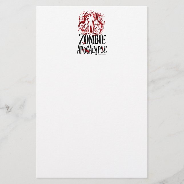 Zombie Apocalypse Stationery (Front)