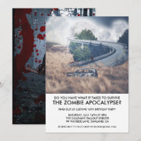 Zombie Apocalypse Survival Party Invitation