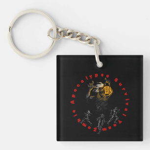 Zombie Apocalypse Survival Team can you survive Key Ring