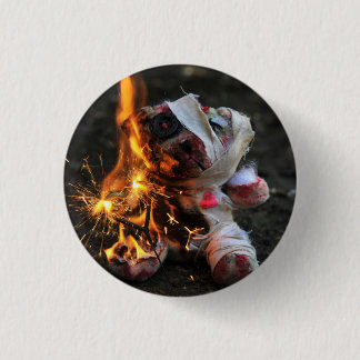 Zombie Apocalypse Teddy Bear 3 Cm Round Badge
