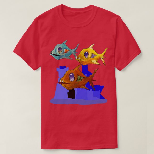 Zombie Aquarium 1 T-Shirt (Design Front)