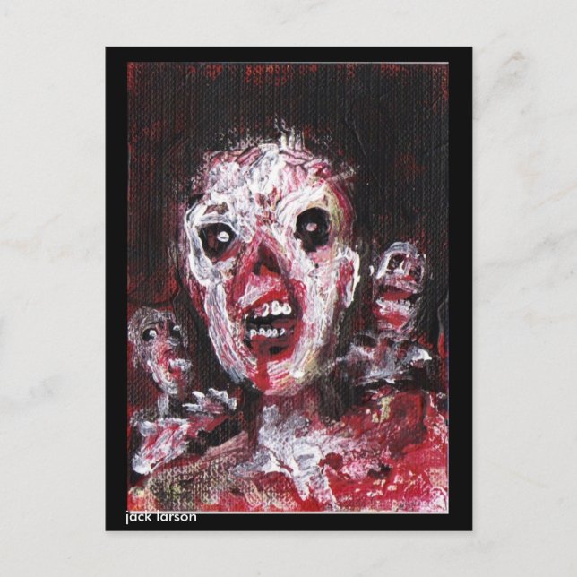 Zombie Art by Jack Larson Postcard (Front)