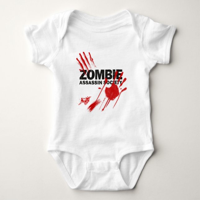 Zombie Assassin Society Baby Bodysuit (Front)