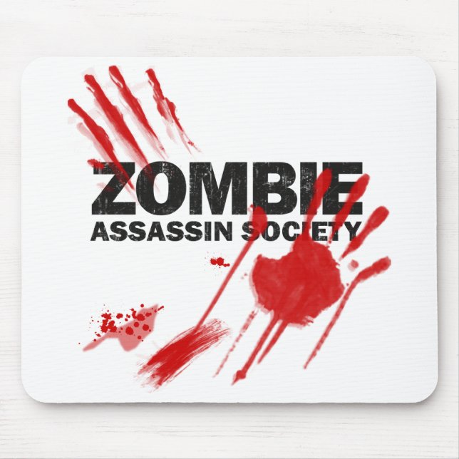 Zombie Assassin Society Mouse Mat (Front)