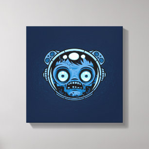 Zombie Astronaut Canvas Print