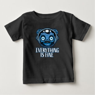 Zombie Astronaut Is Fine Baby T-Shirt