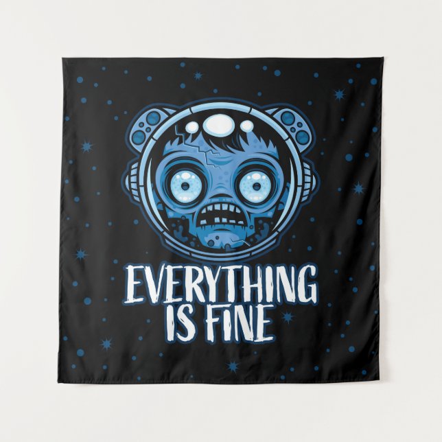 Zombie Astronaut Is Fine Tapestry (Front)