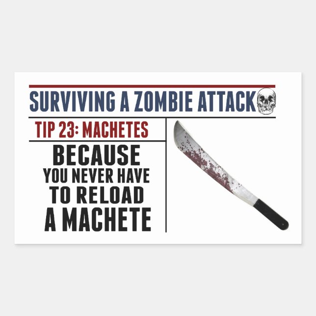 ZOMBIE ATTACK 23 sticker (Front)