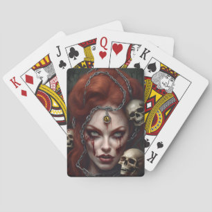 Zombie Babe 03 Playing Cards
