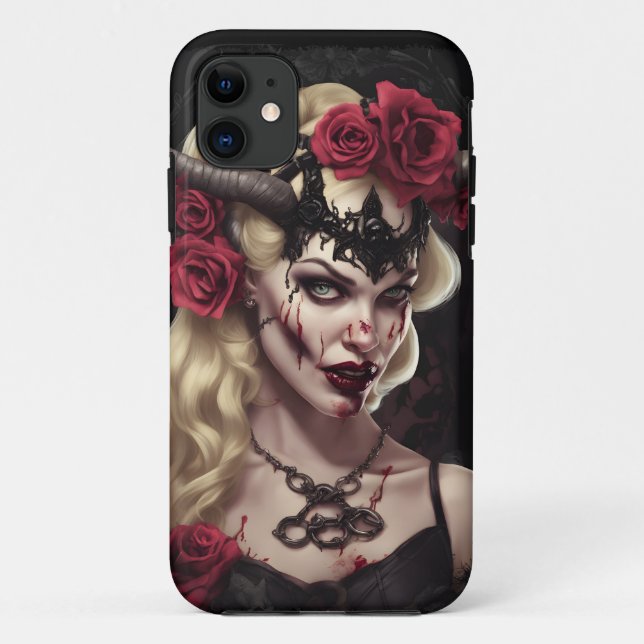 Zombie Babe 06 Case-Mate iPhone Case (Back)