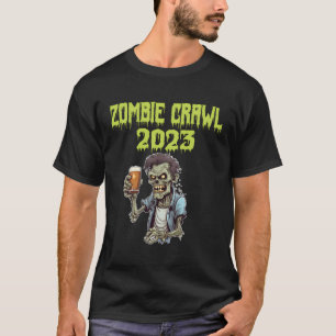 Zombie Bar Pub Crawl 2023 Beer T-Shirt