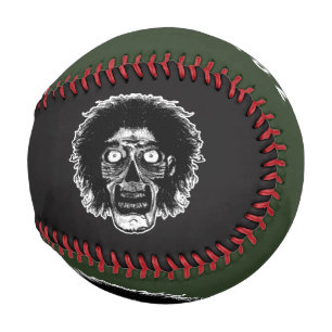 Zombie-Baseball -Black & Green Baseball