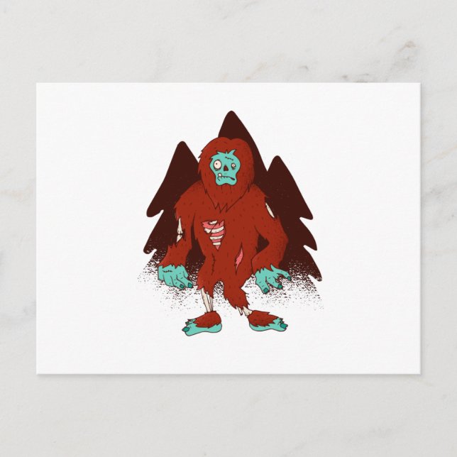 Zombie Bigfoot Postcard (Front)
