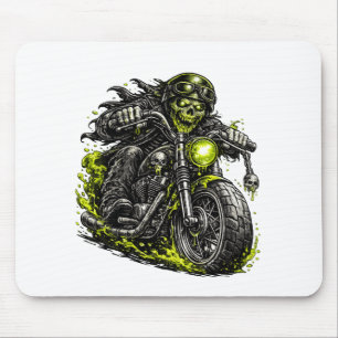 Zombie Biker Motorcycle Mouse Mat