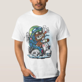 Zombie Biker Scooter Blast Tee