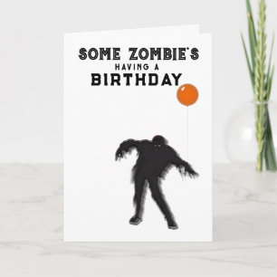 Zombie Birthday Card