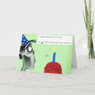 zombie birthday card