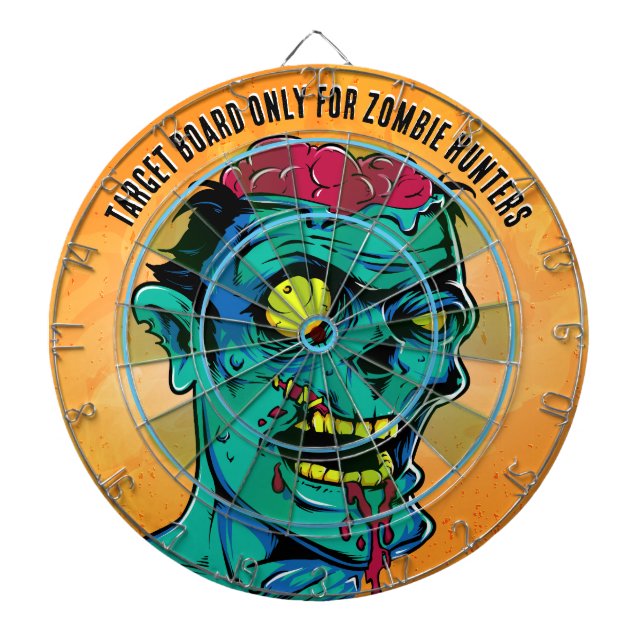 Zombie Birthday Halloween Kids Party  Dartboard (Front)