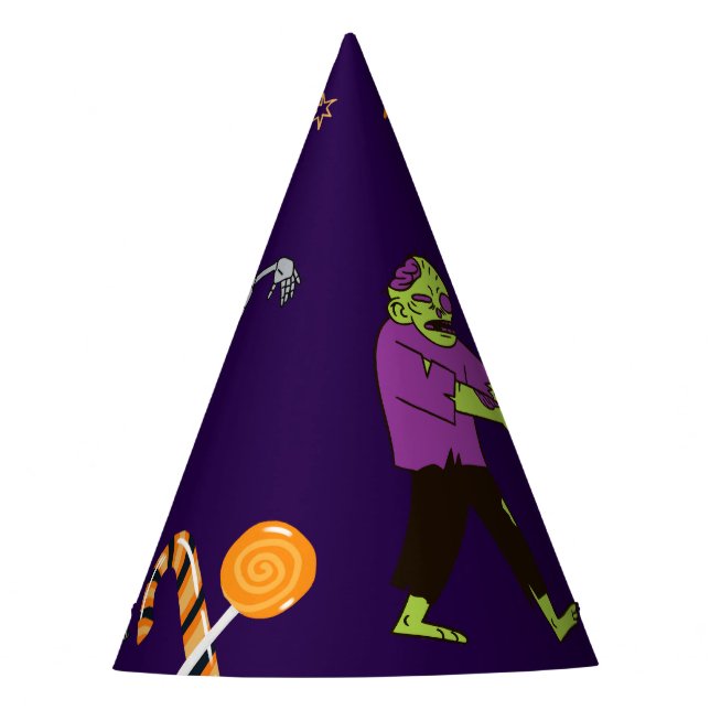 Zombie Birthday Kids Party Party Hat (Front)