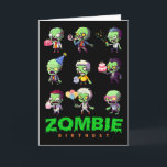 Zombie Birthday Squad Funny Halloween Party Boy Ki Card<br><div class="desc">Zombie Birthday Squad Funny Halloween Party Boy Kids Girl</div>