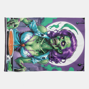 Zombie Bites: Creepy Culinary Creations Tea Towel