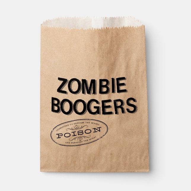 Zombie Boogers Trick or Treat Favour Bag (Front)