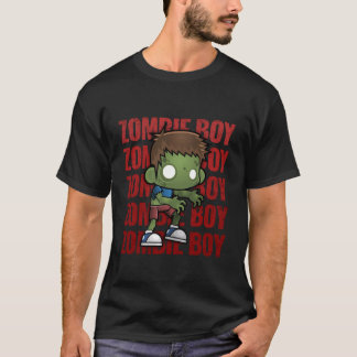 Zombie Boy Cute Adorable Kawaii Halloween Zombies  T-Shirt